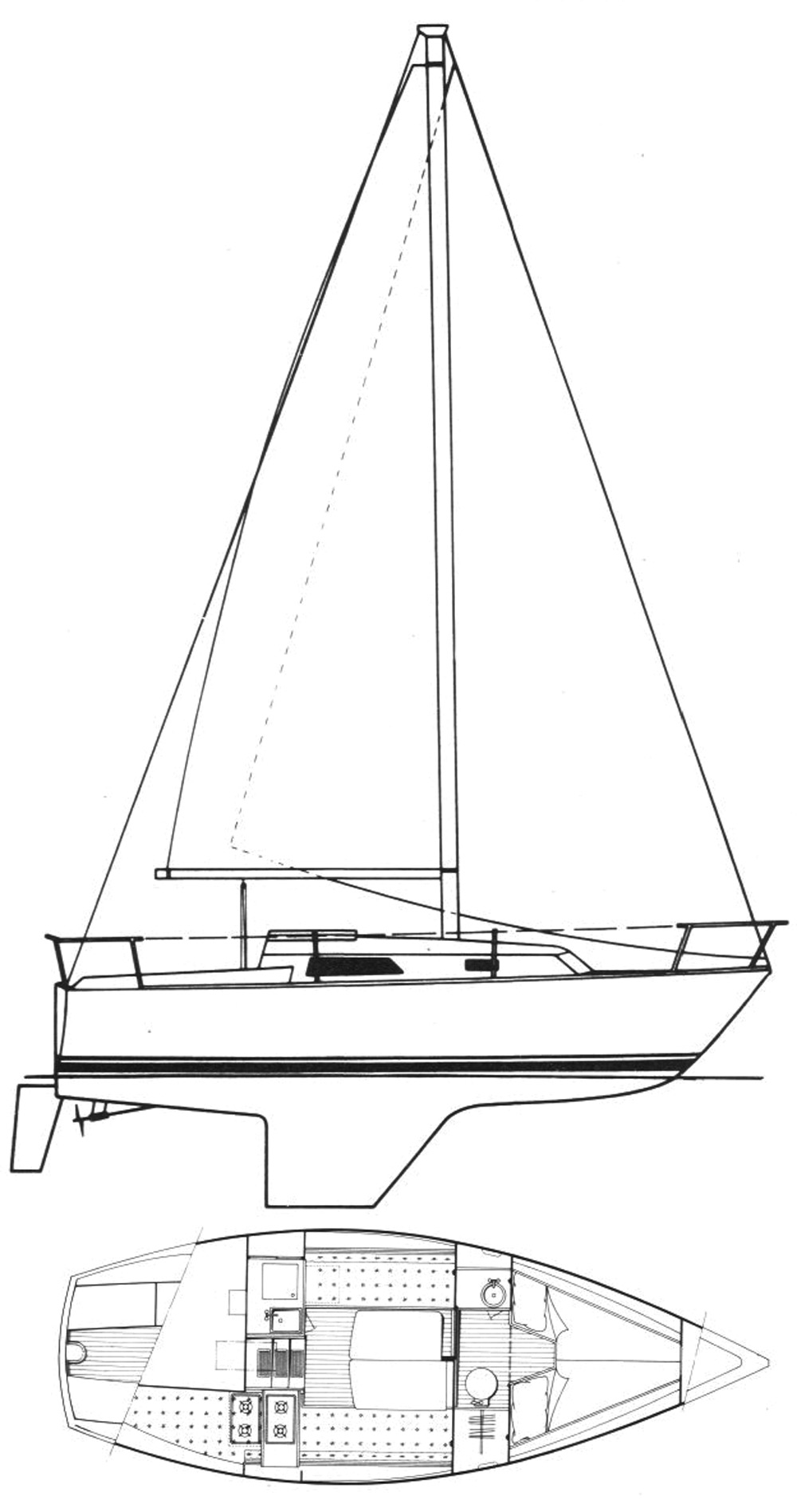 cal 25 sailboat data