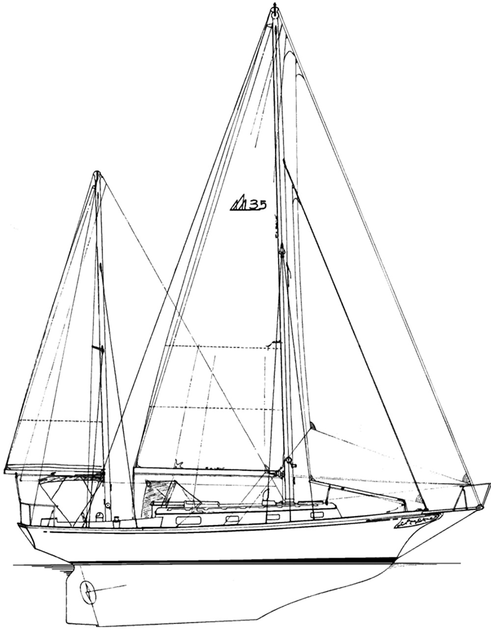 fuji 35 sailboat data