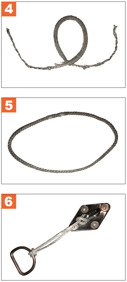 Dyneema 7-64 Inch Double Loop Pull Line