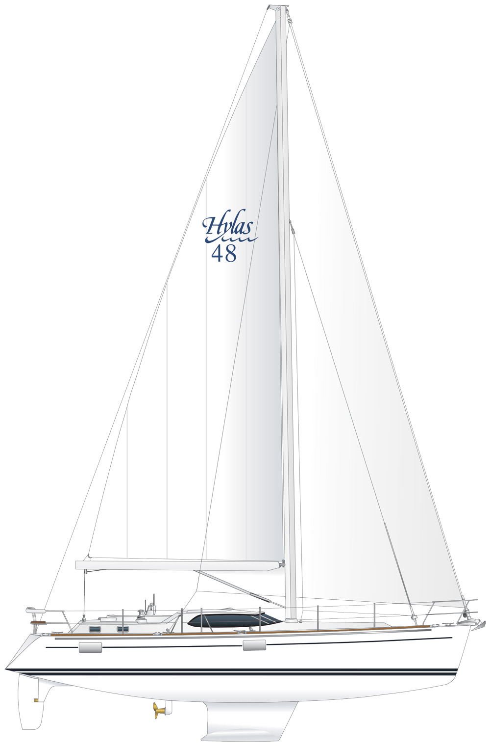 hylas 48 sailboat