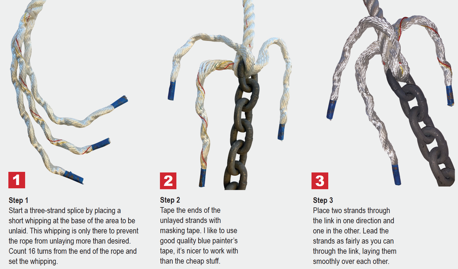 8 Plait Braid---Splicing To Anchor Chain - The Hull Truth