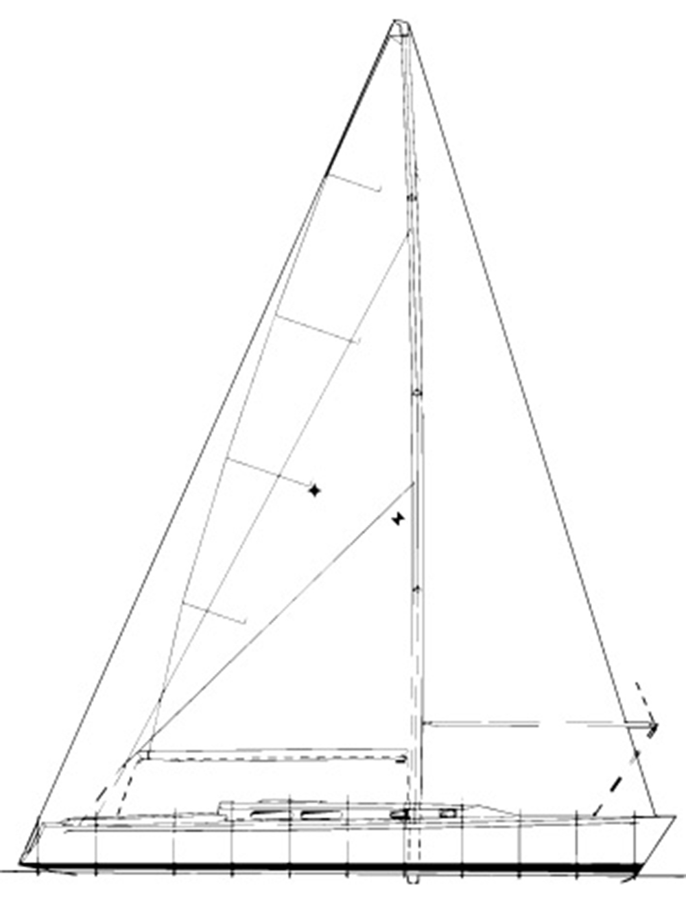 light displacement sailboats