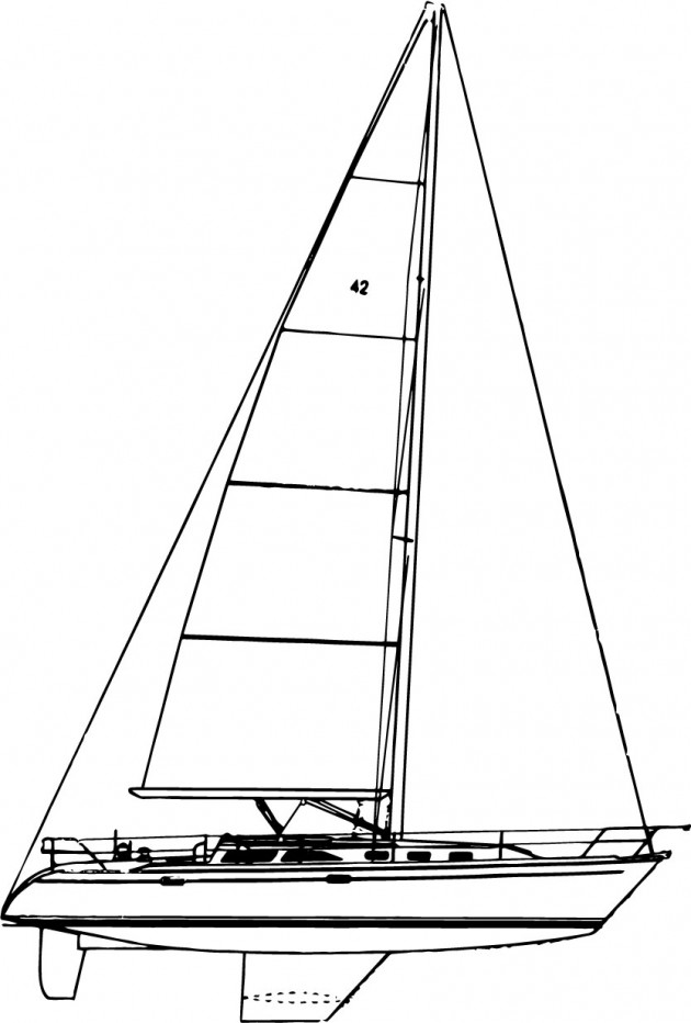 catalina 42 mkii sailboat data