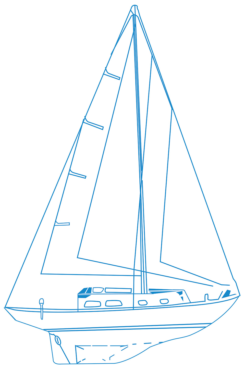 32 foot bristol sailboat